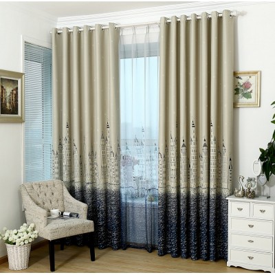 Mediterranean curtain fabric