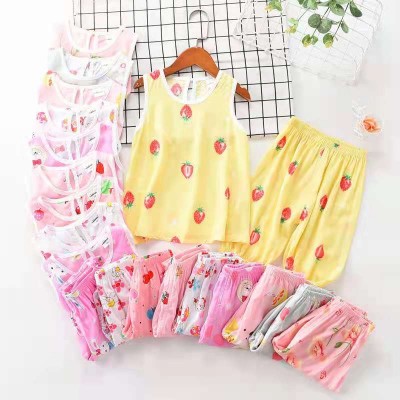 girl's cotton vest suit