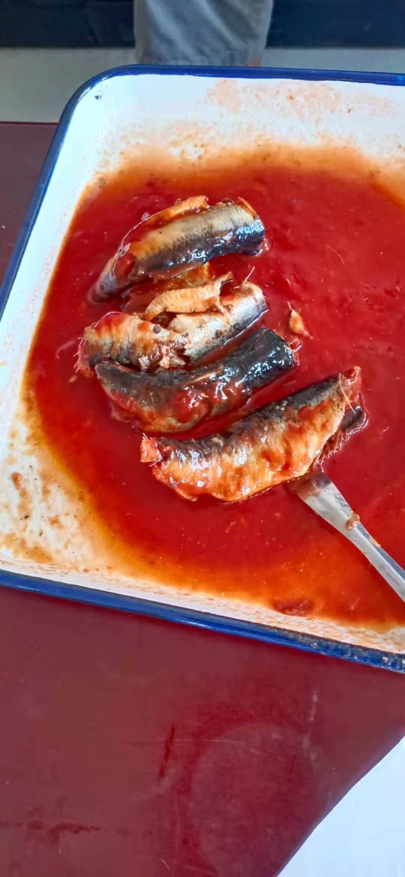 Canned mackerel  tomato sauce