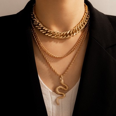 Snake Necklace Gold Choker