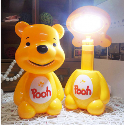 cartoon  black bear  lamp