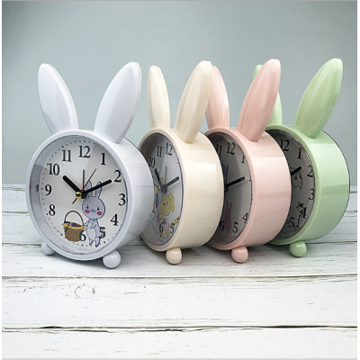 Cartoon Kids Rabbit Clock