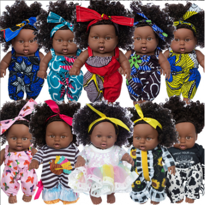 20cm African Girl Boy Dolls