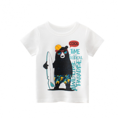 Boy Bear Print Tops