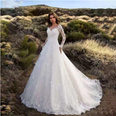 Long Sleeve Lace Wedding Dress