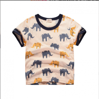 Boy Elephant Tops T-shirt
