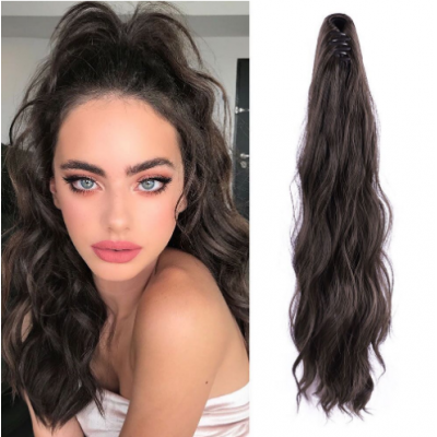 Women Long Clip Ponytail Wigs