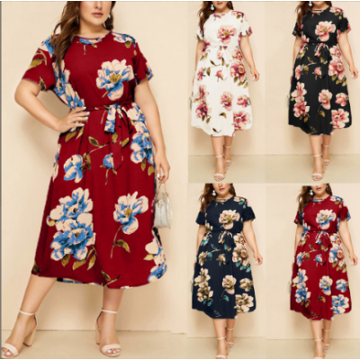 Women Flower Long Dress