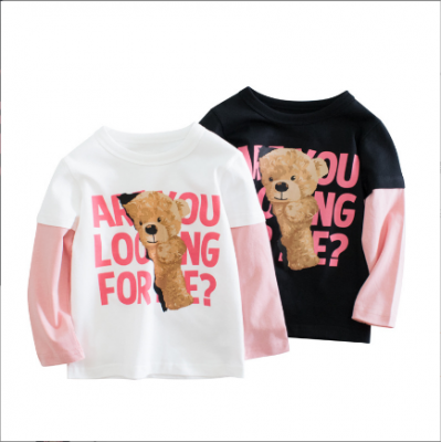 Kids Bear Printed Tops