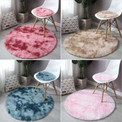 60cm Fluffy Circle Rug Carpet