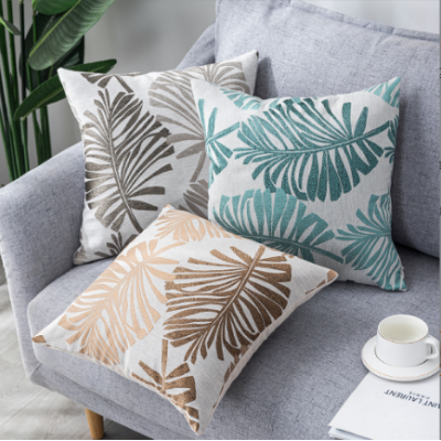 Leaf Throw Pillow Cover