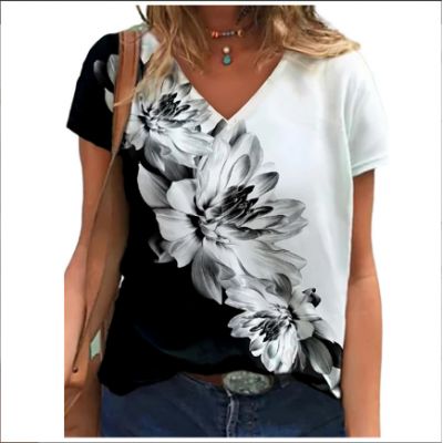 Women Casual V-neck Tops