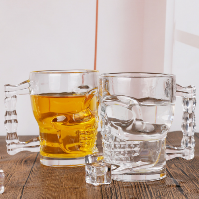 Skull Shape Beer Glass Cup