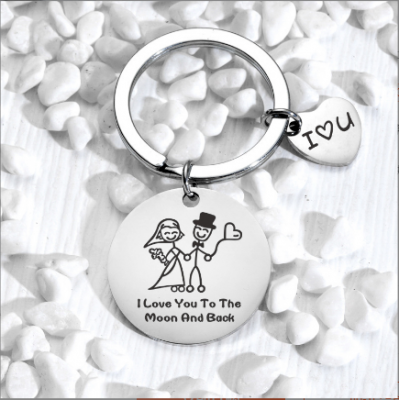 Valentine Gift Couple Keyring