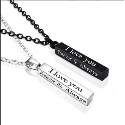 Couple I Love You Necklace