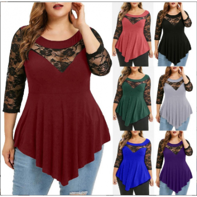 Women Lace Flower Tops