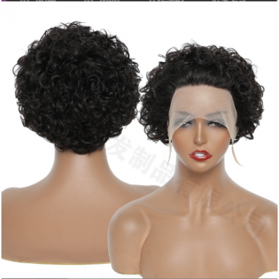 Women Curly Human Hair Wigs