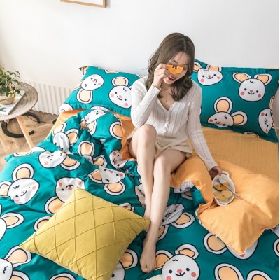 4 Pcs Rabbit Bedding Sheet Set