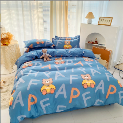 4Pcs Bear Bedding Sheet Set