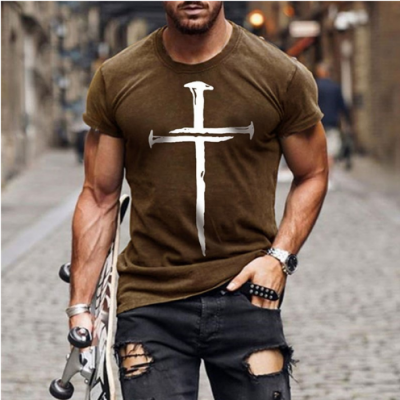 Men's Fashion Crucifixion Tops