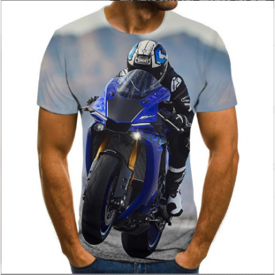 Men's Motor Car Printed Tops