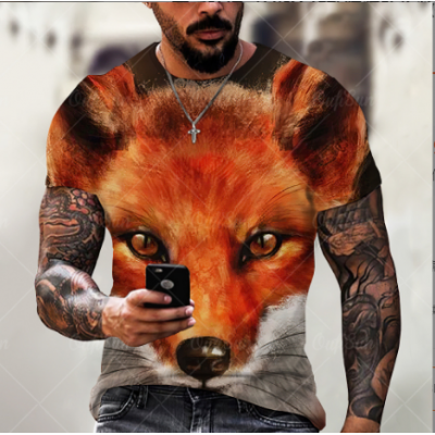 Men's Fox Printed Tops