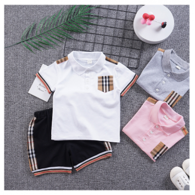 2 Pcs Kids Polo Shirt Pants