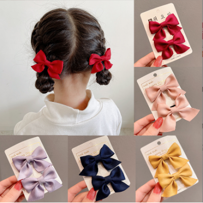 1 Pair Kids Hair Bow Clips