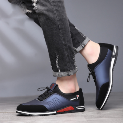 Men Fashion PU Shoes Sneaker