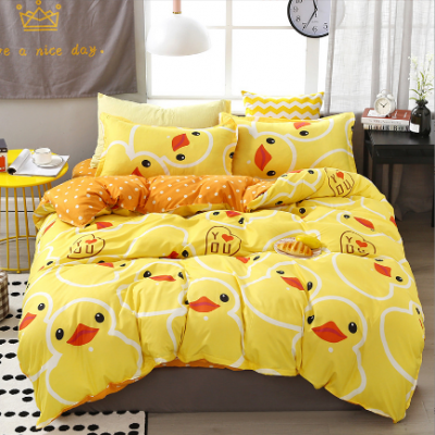 4Pcs Duck Bedding Sheet Set