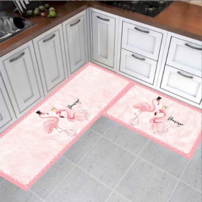 2PCS Flamingo Mat Carpet