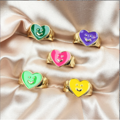 Love Smile Copper Rings