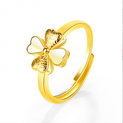 Women Simple Leaf Ring