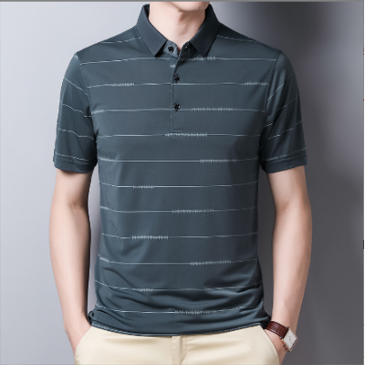 Men's Stripe Polo Shirt