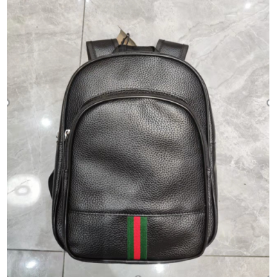 Black PU Bag Backpack Material