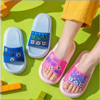 Cartoon Bear Kids Slippers