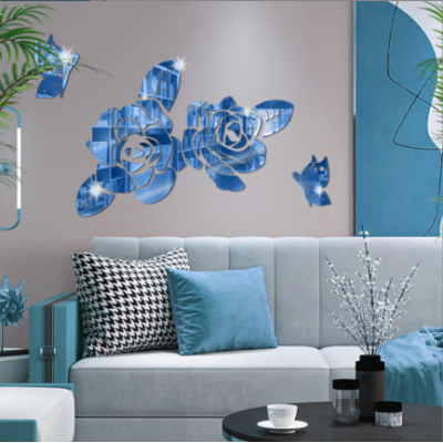 Rose Butterfly Wall Stickers