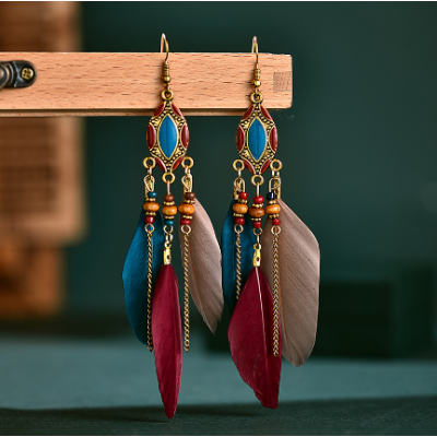 Feather Shape Women Earrings