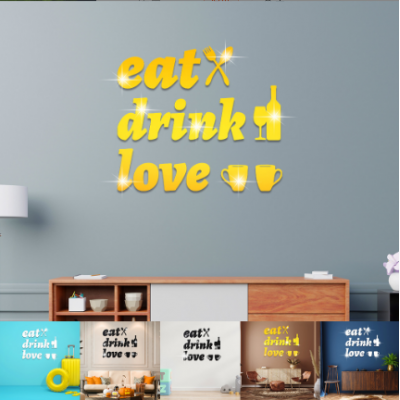 Eat Drink Love Wall Stickers