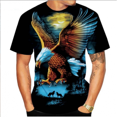 Men Eagle Printed Tops