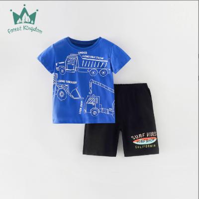 2PCS Kids Summer Top Pants