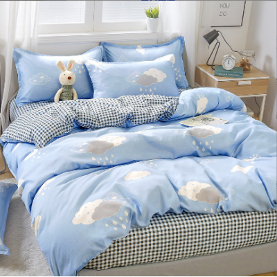 4Pcs Cloud Bedding Sheet Set