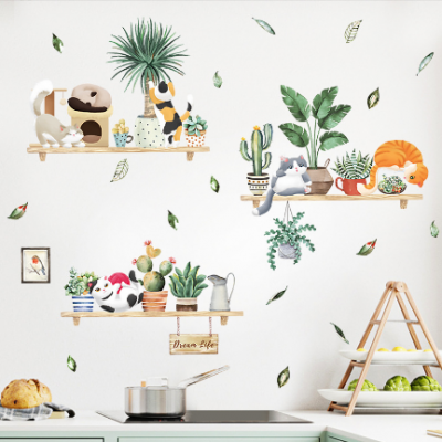 Cute Cat Wall Stickers