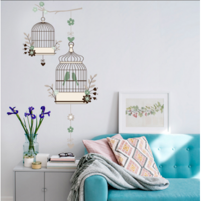 Bird Cage Wall Stickers