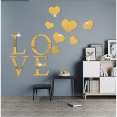 Home Love Heart Wall Stickers