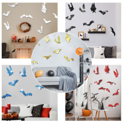 8 PCS Bat Home Wall Stickers