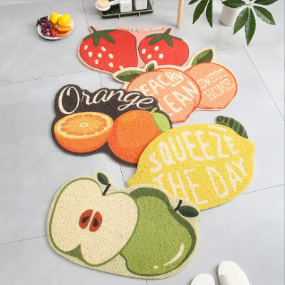 PVC Fruit Shape Rug Mat Carpet