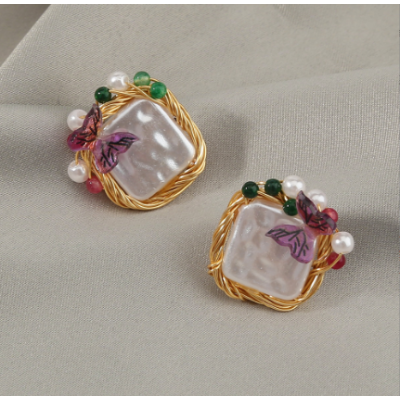 Ins Artificial Pearl Earrings