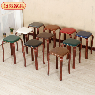 Home Fashion Wood Stool
