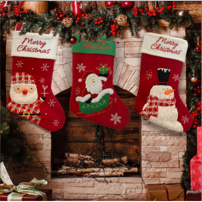 Christmas Santa Socks Decor